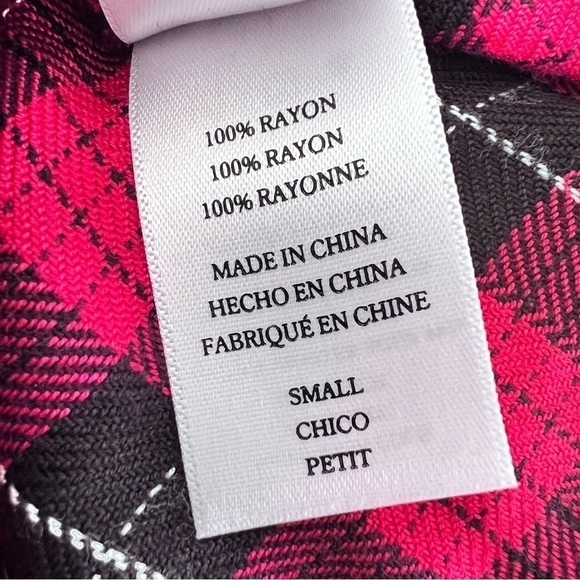 Rails Hunter Check Plaid Super Soft Button Up Red & Black Shirt S - Picture 12 of 13